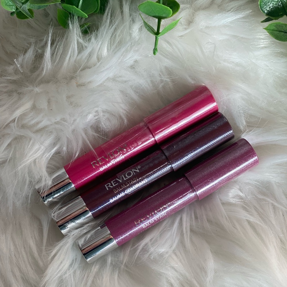 Revlon balm stain bundle- twilight, mystic magenta & starry night.